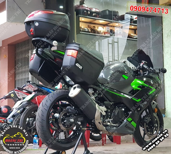 Kawasaki Ninja 400 độ Combo thùng Givi chính hãng